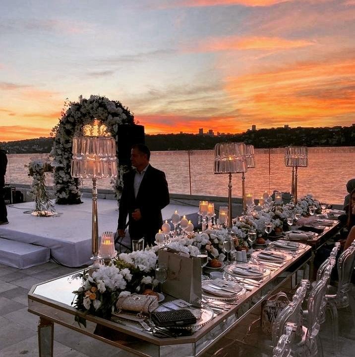 EventOrder catering sunset setup